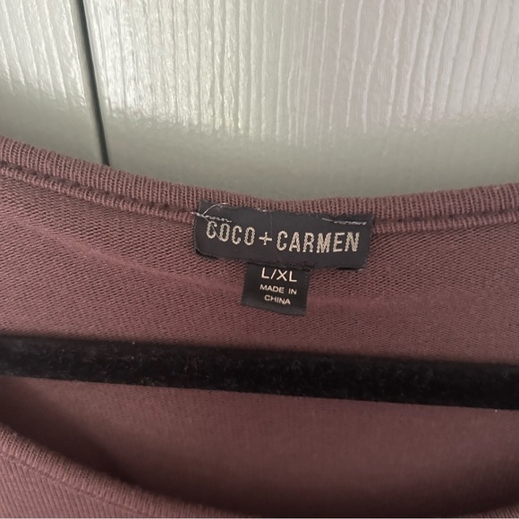 Coco + Carmen Layering Poncho in Chocolate Brown - Picture 3 of 5